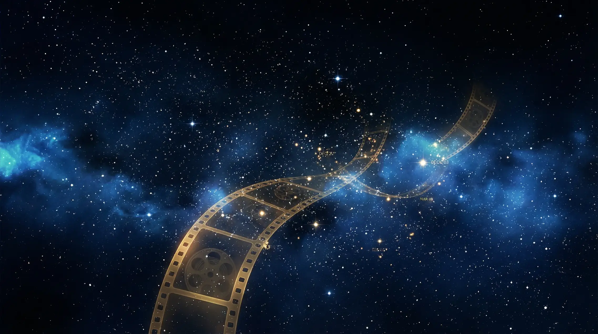 暗网禁区 全球首映星空时间轴背景